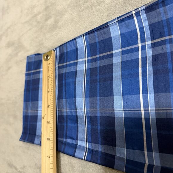 NWT Ralph Lauren Women's 2P Petite Plaid Blue 100% Silk Pants - Picture 6 of 11